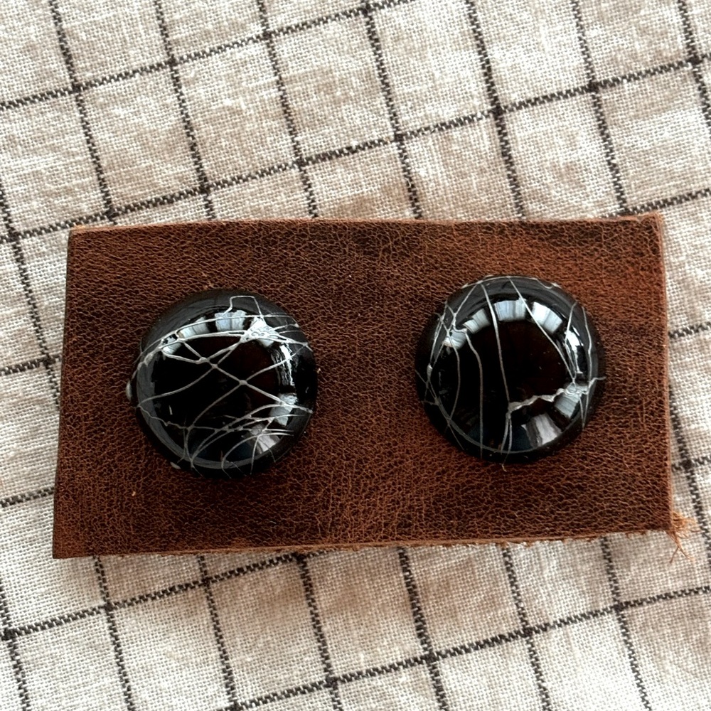 Vintage 80’s Splatter Earrings